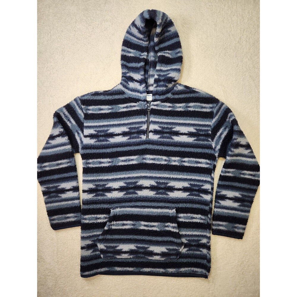 Old Navy Youth XL 14-16 Aztec Fleece Hoodie 1/4 Zip Kangaroo Pouch